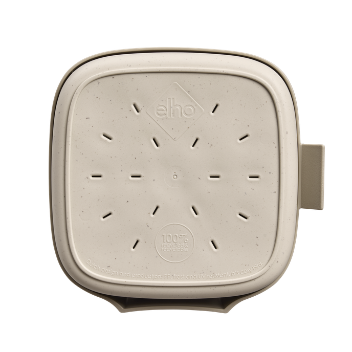 cosy vogelhaus 18cm pilzbeige